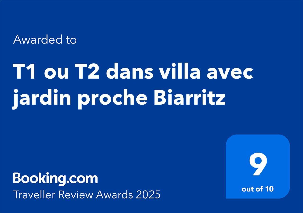 T1 Ou T2 Dans Villa Avec Jardin Proche Biarritz Anglet Exteriér fotografie
